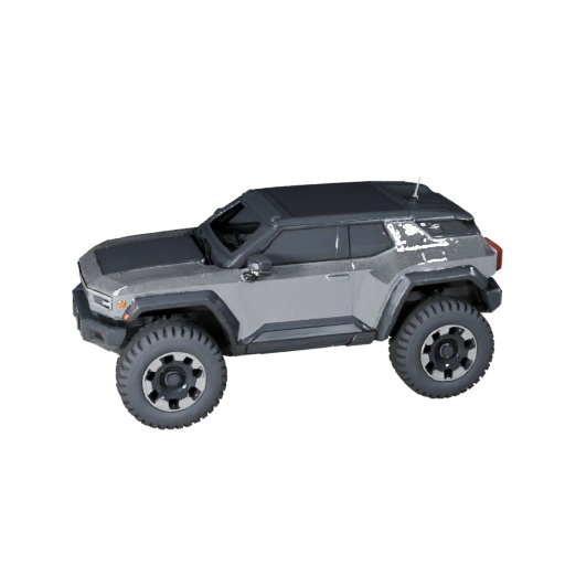 Modelo 3D de SUV Futurista para Unreal Engine - Pronto para Jogo