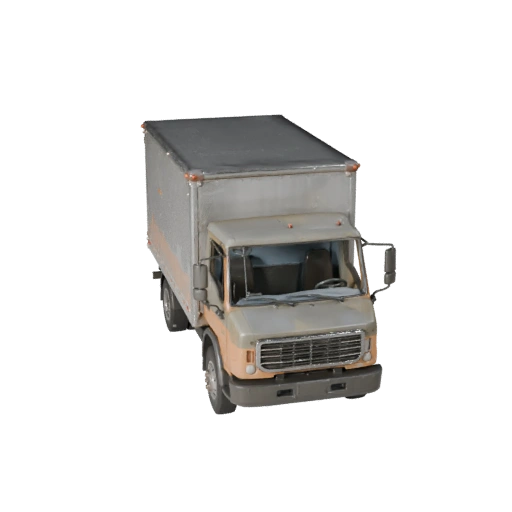 Modello 3D Camion Furgonato per Blender - Asset Pronto per il Rendering (Legacy)