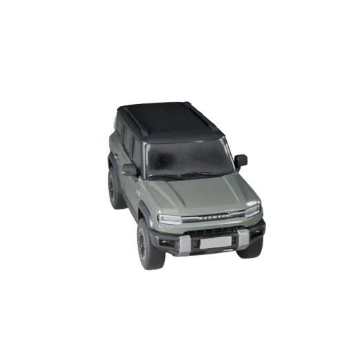 Electric Suv 3D Model for Unity - Low Poly Game Asset