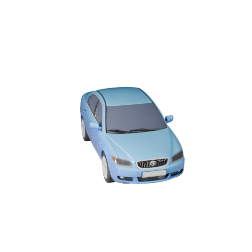Modelo 3D de Sedan para Unity - Asset Pro de Jogo Low Poly (Legacy)