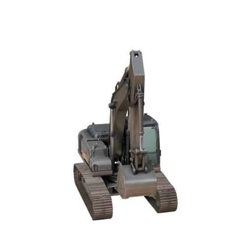 Mini Excavator 3D Model - Game Ready PBR Transport Asset