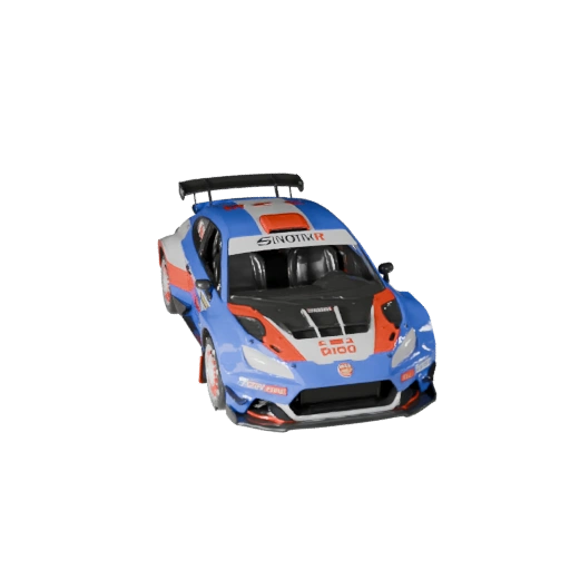 Rally Car 3D Model for Unity - Low Poly Game Asset