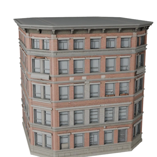 Modello 3D Facciata Ornata per Unreal - Asset Realtime