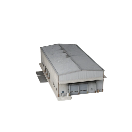 Stylized Shipyard Warehouse 3D Model - Realtime Game Asset