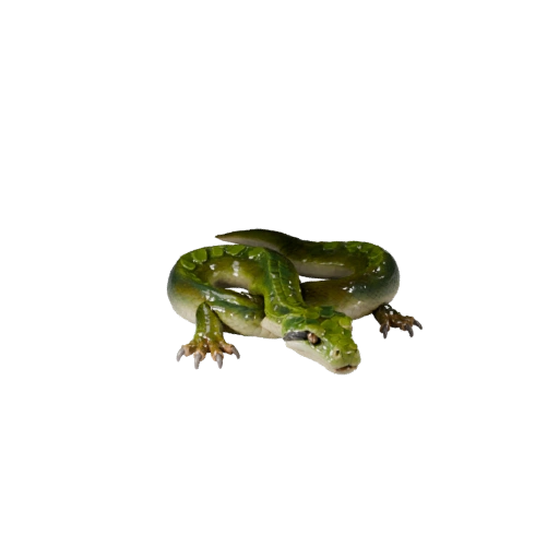 Green Anaconda 3D Model for Unity - Game Ready Asset, FBX | PBR