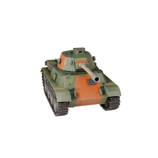Cartoon Tank 3D Model for Stylized Games PBR Asset