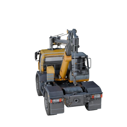 Modello 3D Camion Gru per Unreal Engine - Asset Pronto per il Gioco
