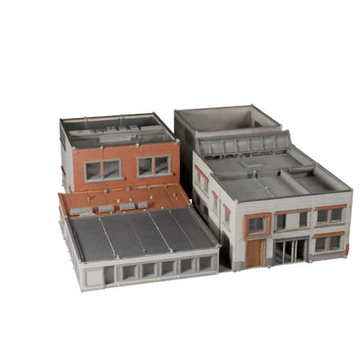 Kit di costruzione città Modello 3D - Asset Archviz realistico