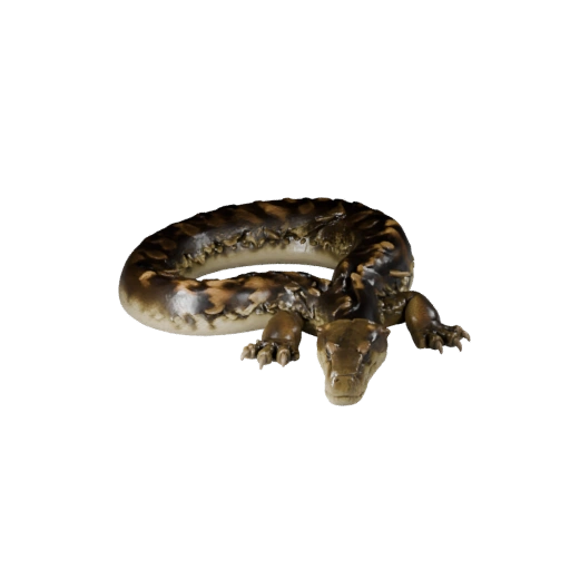 Modello 3D Boa Constrictor per Unity - Asset Pronto per il Gioco, FBX
