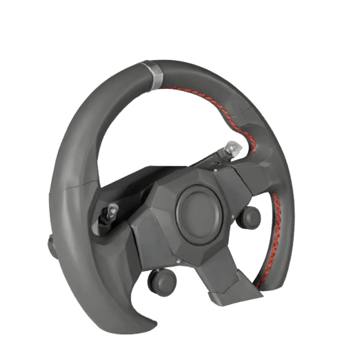 Low Poly Steering Wheel 3D Model for Unity & Unreal