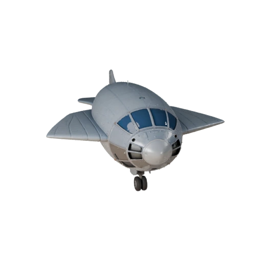 Airship 3D Model for Blender & Games - PBR Asset