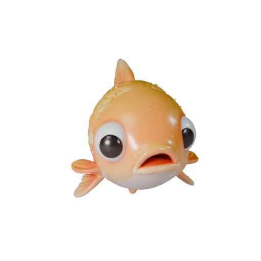 Cartoon Koi Fish 3D Model - Stylized Asset for Animation | PBR