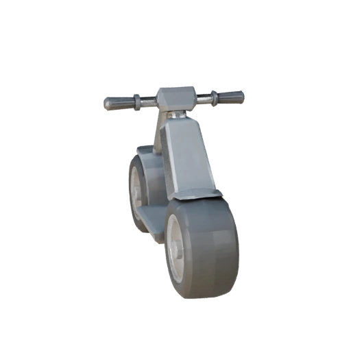 Low Poly Scooter 3D Model for Unity & Unreal PBR Asset