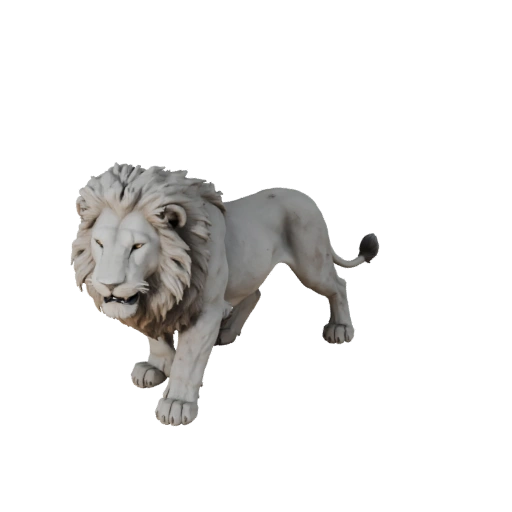 White Lion 3D Model for Blender - PBR Asset with Textures | PBR