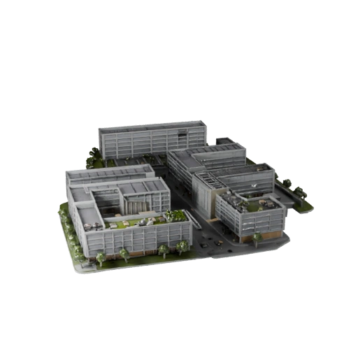 Tech Campus Office 3D Model for Unreal - Realtime Asset