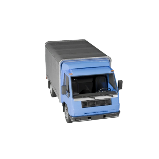 Box Truck 3D Model for Unity - Low Poly Game Asset