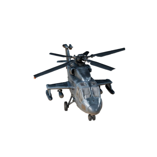 Атакующий вертолет в стиле Apache 3D модель для Unreal