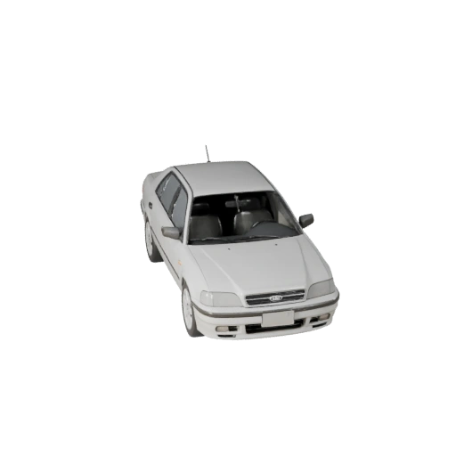 Modelo 3D Sedan para Blender e Jogos - Asset PBR Realista (Legacy)