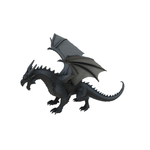 Fantasy Crowned Dragon Boss Miniature STL
