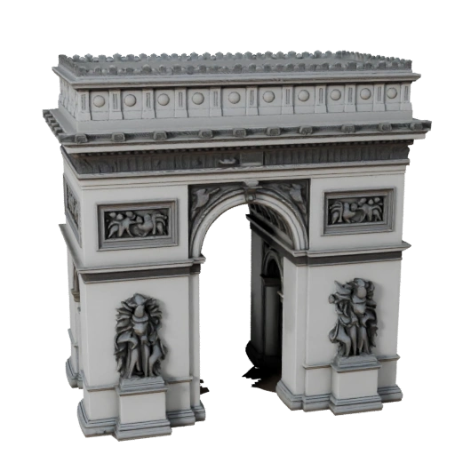 Printable Arc de Triomphe STL 3D Model - Scale Asset