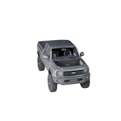 Game Ready Pickup Truck 3D Model for Realtime Games - PBR