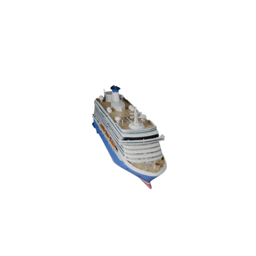 3D модель круизного лайнера для Blender - готовый к рендерингу ассет