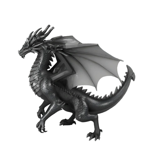 Modello 3D Drago Terrestre Low Poly - Asset di Gioco Unity con FBX