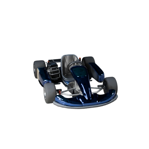 Modelo 3D de Kart para Blender e Jogos - Asset PBR