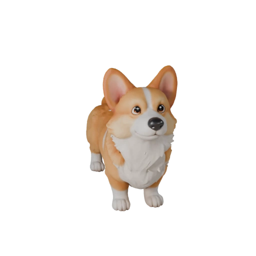 Modelo 3D Perro Corgi Caricatura - Asset Estilizado para Animación | PBR