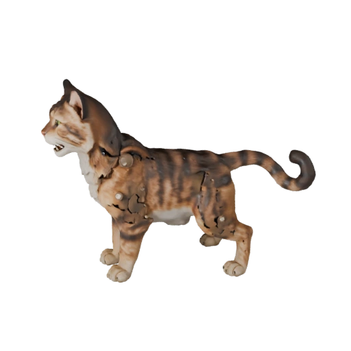 Ragdoll Cat 3D Model for Blender - PBR Asset with Textures