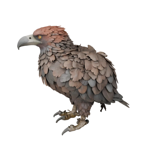 Abutre Modelo 3D para Unity - Asset Pronto para Jogo, FBX | Livre de Royalties