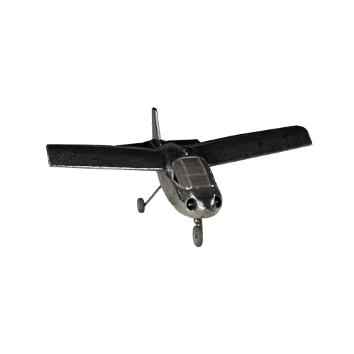 Modelo 3D de Dron de Ala Fija para Unity - Activo de Juego Poligonal Bajo