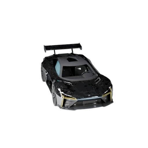 Futuristic Car 3D Model for Unity - Low Poly Game Asset