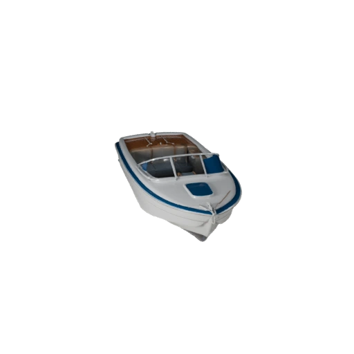 Vintage Speedboat 3D Model for Blender & Games - PBR