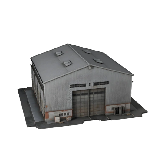 3D модель ангара для самолетов для Blender - Рендер-ресурс