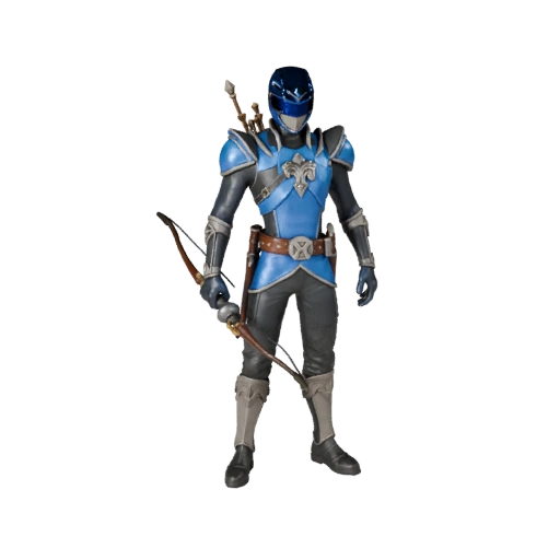 Modello Personaggio Guardaboschi Cobalto Fantasy - Modellato