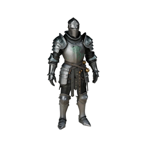 Medieval Armored NPC Craftsman Character Model - Rigged