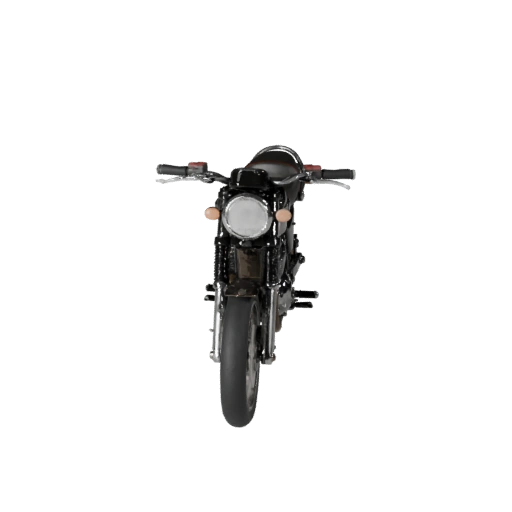 Motocicleta Retro Lista para Juegos 3D para Juegos en Tiempo Real