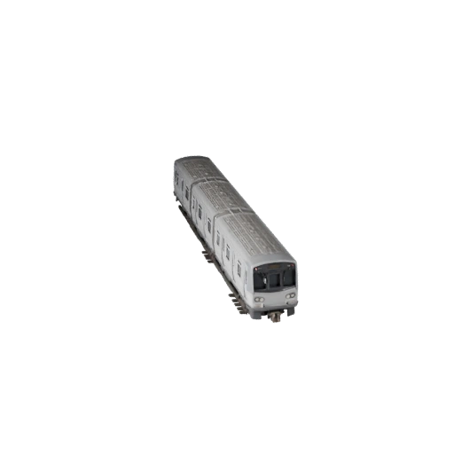 Metro Train 3D Model for Unreal Engine - Game Ready Asset