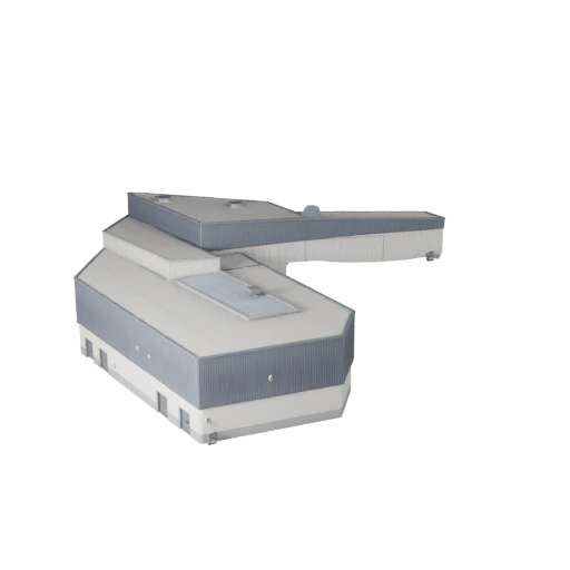 Высокополигональная 3D-модель логистического центра для архитектурной визуализации