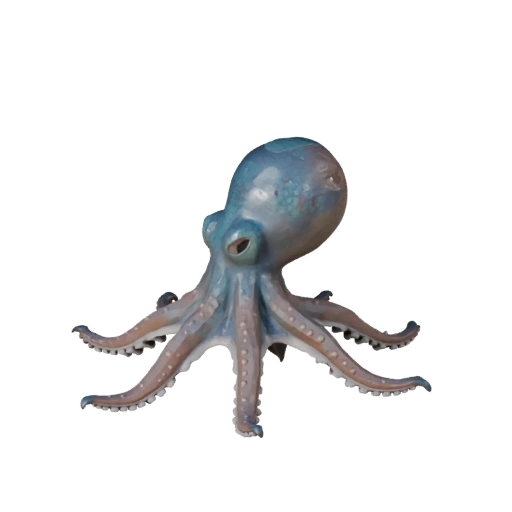 Low Poly Octopus 3D Model - Unity Game Asset with FBX | Royalty-Free