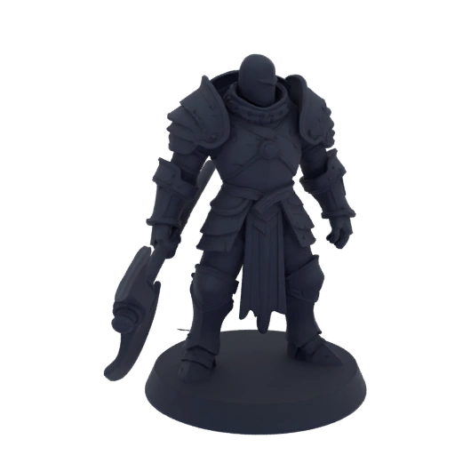 Dark Fantasy Sorcerer Miniature STL