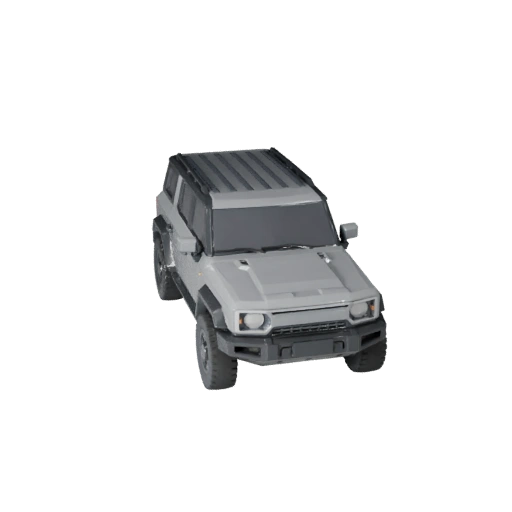 Low Poly Crossover Suv 3D Model for Unity & Unreal