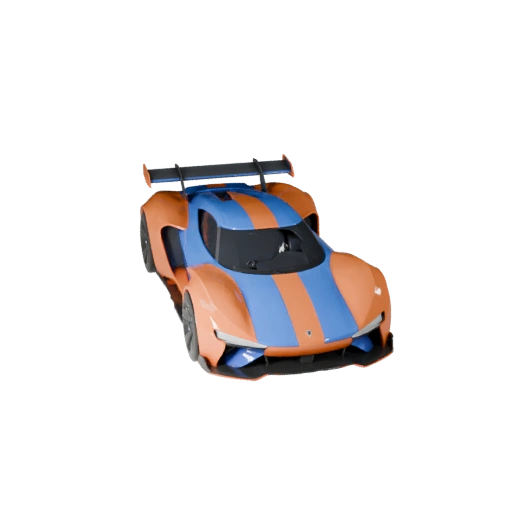 Concept Car 3D Model for Unity - Low Poly Game Asset (Legacy)