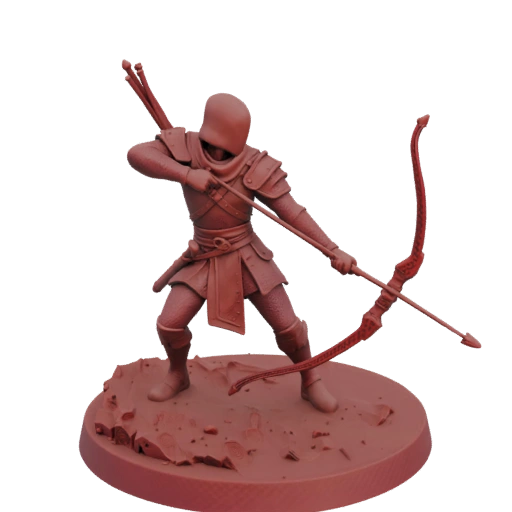 Mittelalterlicher Waldläufer Miniatur STL - Erkundung
