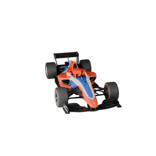 Formel-Rennwagen 3D-Modell für Blender & Spiele - Realistisch PBR (Legacy)