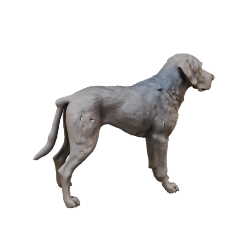 Modelo 3D de Cão Dogue Alemão de Desenho Animado - Asset Estilizado para Animação