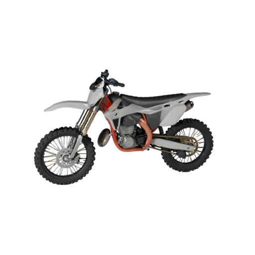Modelo 3D de Moto de Terra para Unity - Asset de Jogo Low Poly