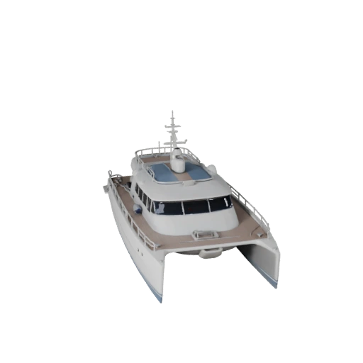 Modello 3D Catamarano per Blender e Giochi - Asset PBR
