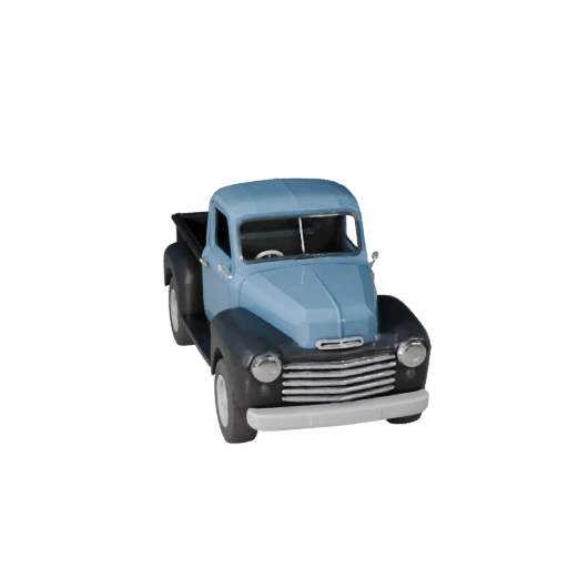 Camionnette Vintage 3D Modèle - Low Poly Prêt pour le jeu PBR